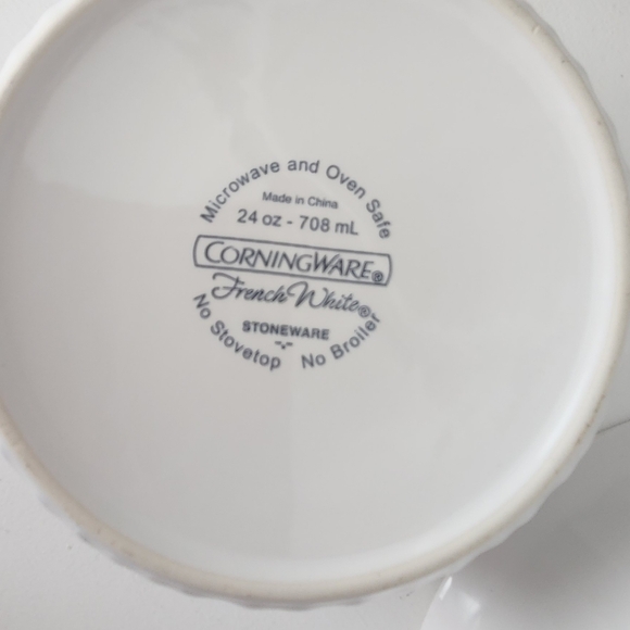 Corningware French White Round Ceramic Stoneware Baking Dish Trio With Lids - Picture 5 of 13